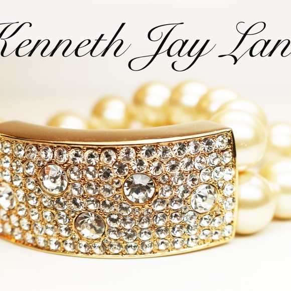 RARE! Vintage KENNETH JAY LANE Pearl Bracelet - Picture 2 of 15